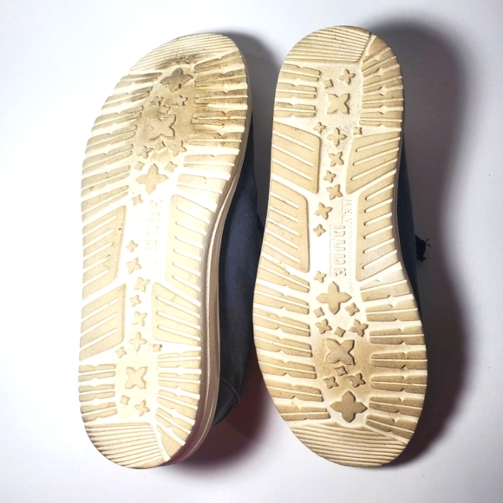 Hey Dude Wendy Linen Women's 8 Chambray Blend Shoes Lightweight Slip On EUC - Picture 7 of 8